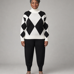 Zephyra | Argyle-neule ja jogging-housut