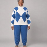 Zephyra | Argyle-neule ja jogging-housut
