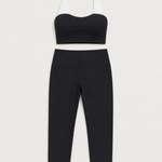 Annalise | Niskaan solmittava bandeau, kiertotoppi ja shortsit