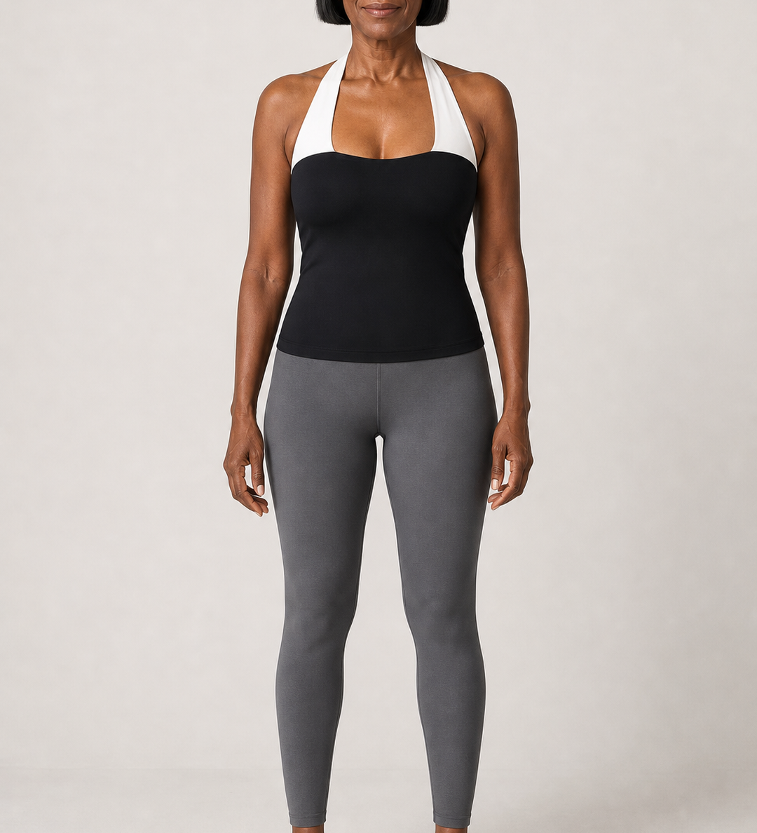 Annalise | Niskaan solmittava bandeau, kiertotoppi ja shortsit