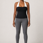 Annalise | Niskaan solmittava bandeau, kiertotoppi ja shortsit
