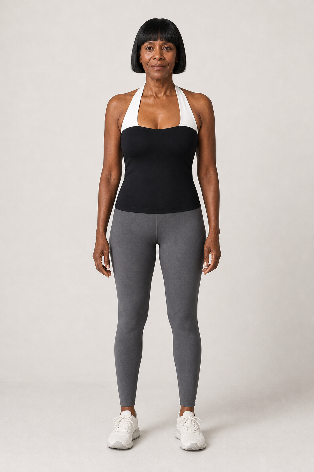 Annalise | Niskaan solmittava bandeau, kiertotoppi ja shortsit