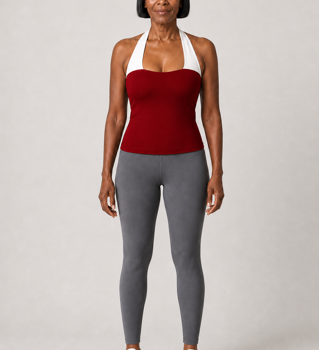 Annalise | Niskaan solmittava bandeau, kiertotoppi ja shortsit
