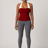 Annalise | Niskaan solmittava bandeau, kiertotoppi ja shortsit