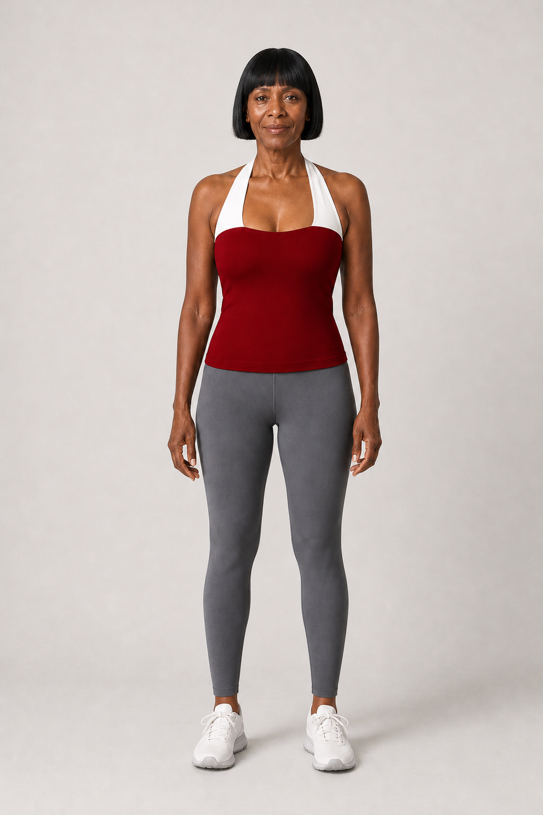 Annalise | Niskaan solmittava bandeau, kiertotoppi ja shortsit