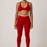 Annalise | Niskaan solmittava bandeau, kiertotoppi ja shortsit