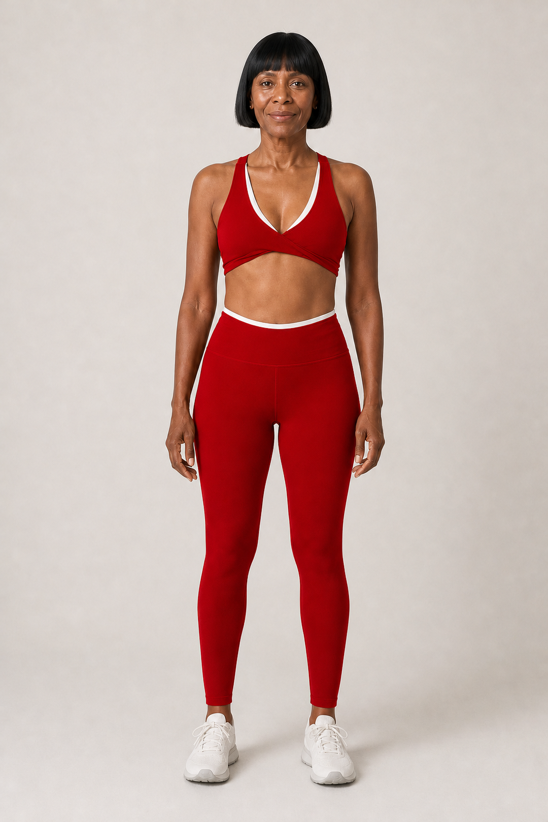 Annalise | Niskaan solmittava bandeau, kiertotoppi ja shortsit