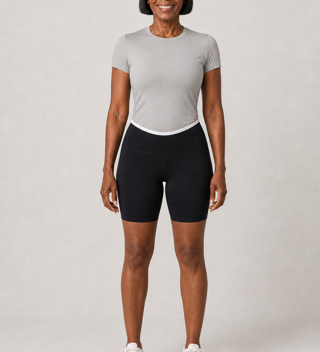 Annalise | Niskaan solmittava bandeau, kiertotoppi ja shortsit