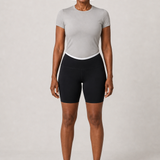 Annalise | Niskaan solmittava bandeau, kiertotoppi ja shortsit