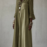 Seraphine | Vintage-henkinen kirjailtu maksimekko