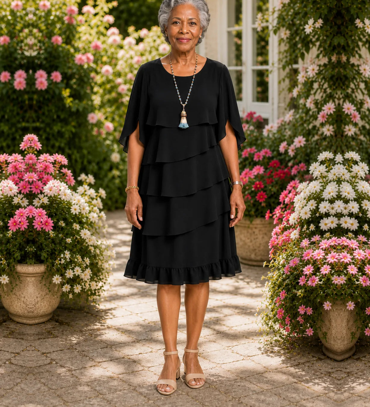 Latoya | Elegantti mukava röyhelömekko