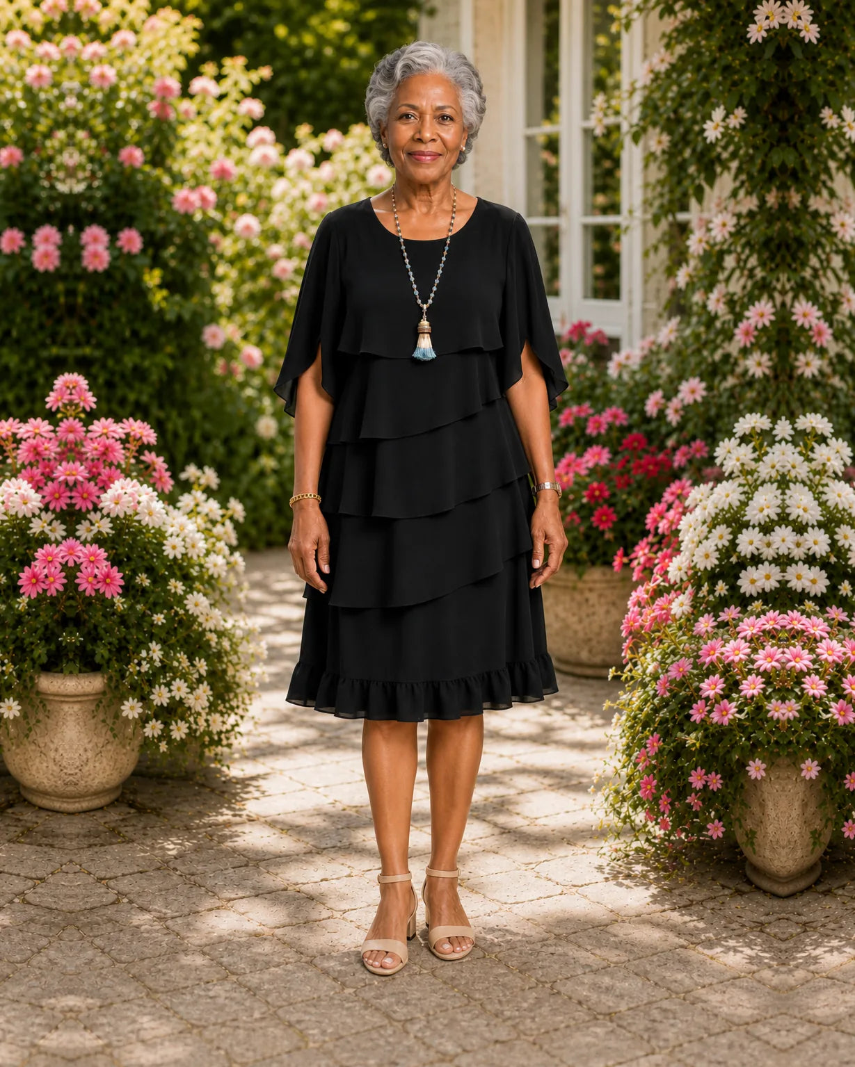 Latoya | Elegantti mukava röyhelömekko