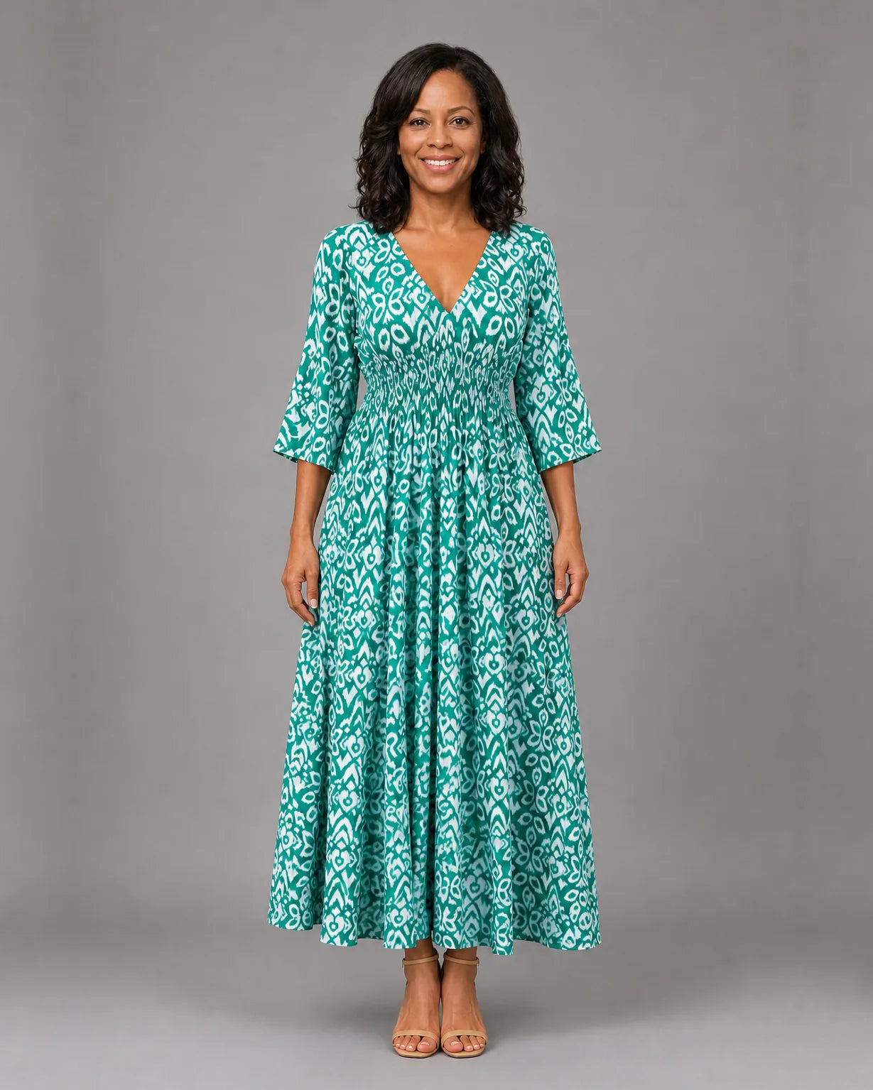 Althea | Boheemi laskeutuva midimekko