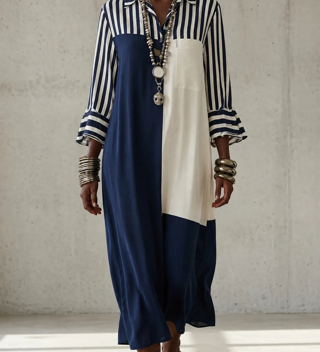 Seraphine | Vintage-henkinen kirjailtu maksimekko