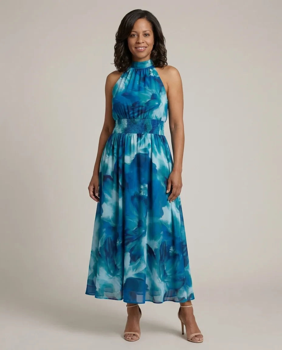 Willow | Rypytetty niskanauhallinen midimekko