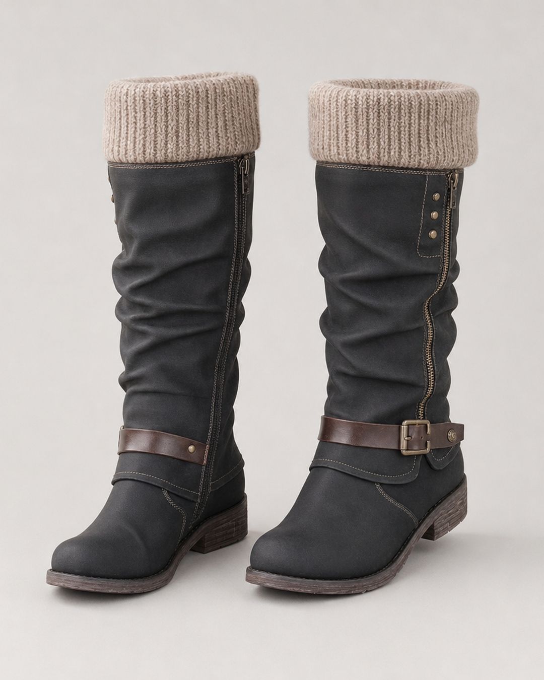 Bonnie | Tyylikkäät tukevat soljesaappaat