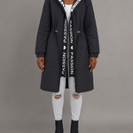 Judith | Hupullinen midiparka kiristysnyörillä