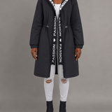 Judith | Hupullinen midiparka kiristysnyörillä