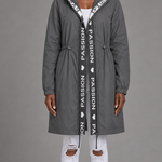 Judith | Hupullinen midiparka kiristysnyörillä
