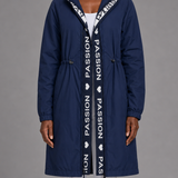 Judith | Hupullinen midiparka kiristysnyörillä
