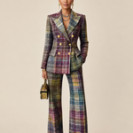 Karen | Tyylikäs ruudullinen kaksiosainen tweed-asu