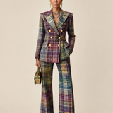 Karen | Tyylikäs ruudullinen kaksiosainen tweed-asu