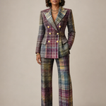 Karen | Tyylikäs ruudullinen kaksiosainen tweed-asu
