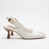Pearline | Matalat lakatut slingback-avokkaat