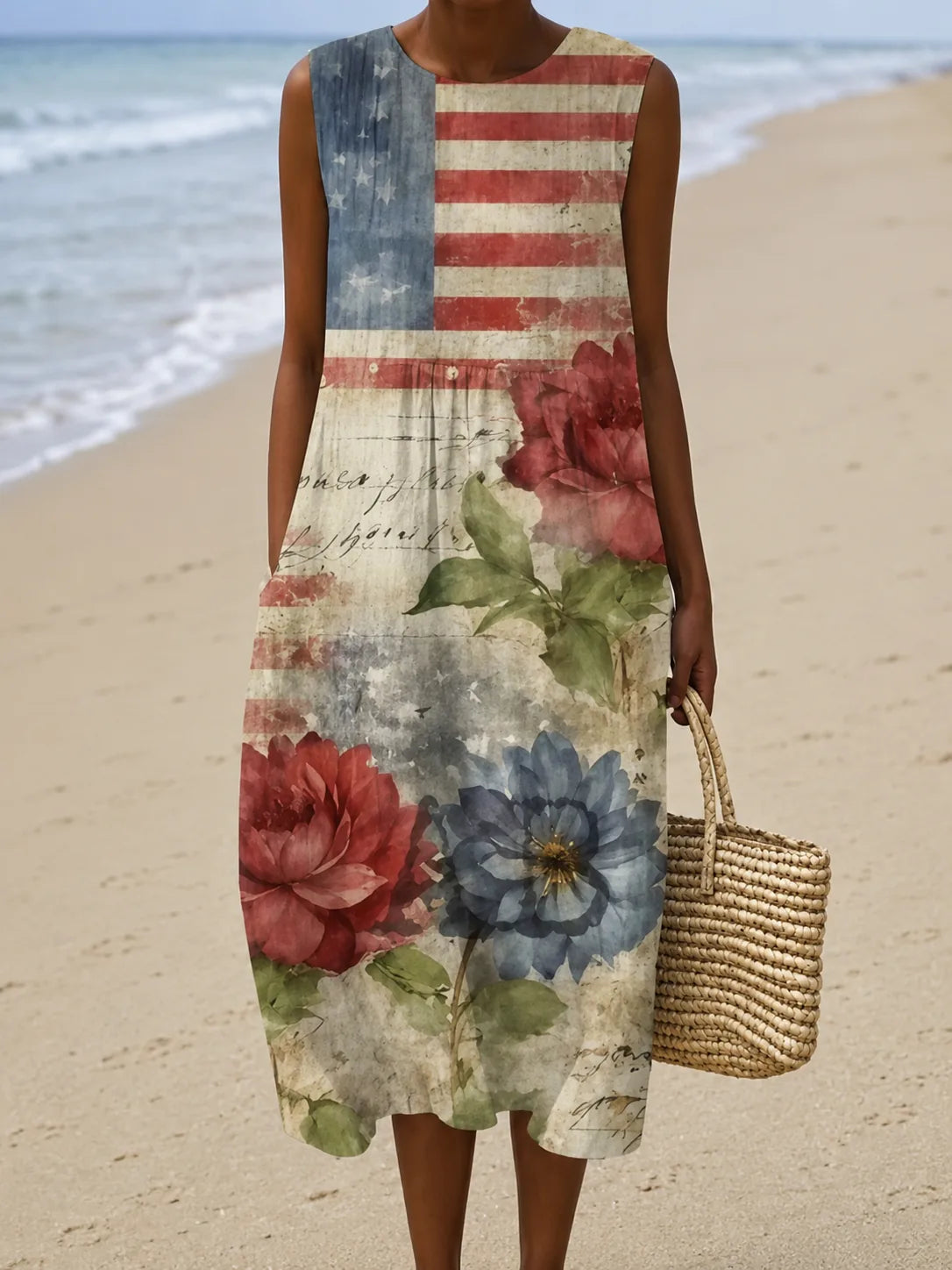 Eleanor | Hihaton kuviollinen midimekko