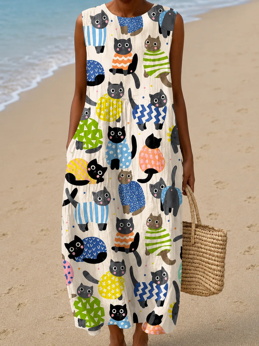 Paige | Hihaton kuviollinen midimekko