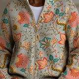 Xanthe | Vintage-puutarhakuosinen vetoketjutakki