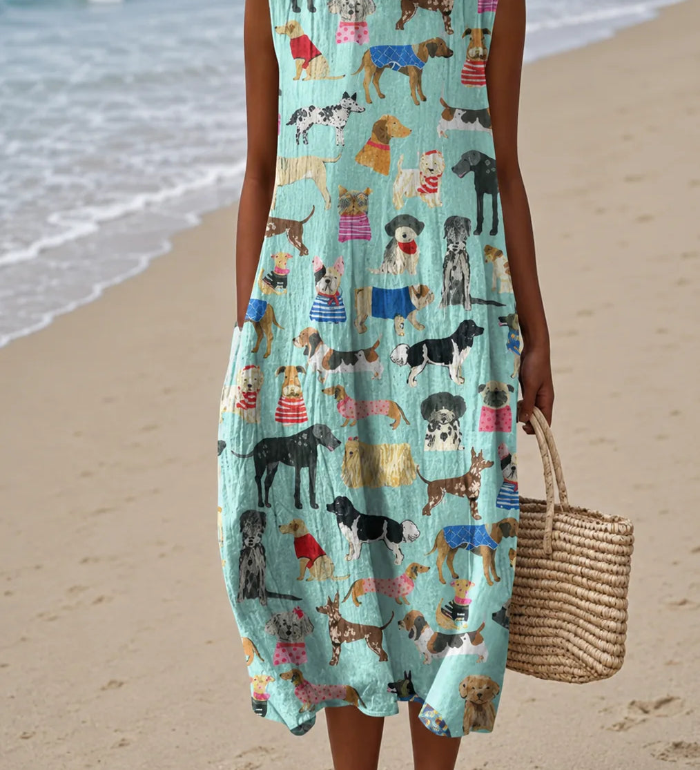 Lily | Hihaton kuviollinen midimekko