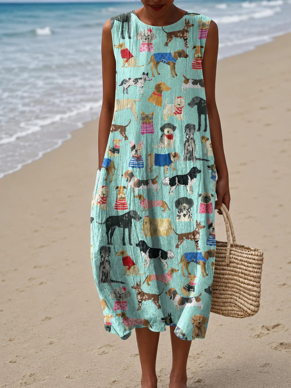 Lily | Hihaton kuviollinen midimekko