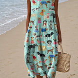Lily | Hihaton kuviollinen midimekko