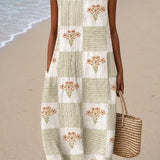 Elena | Hihaton kuviollinen midimekko
