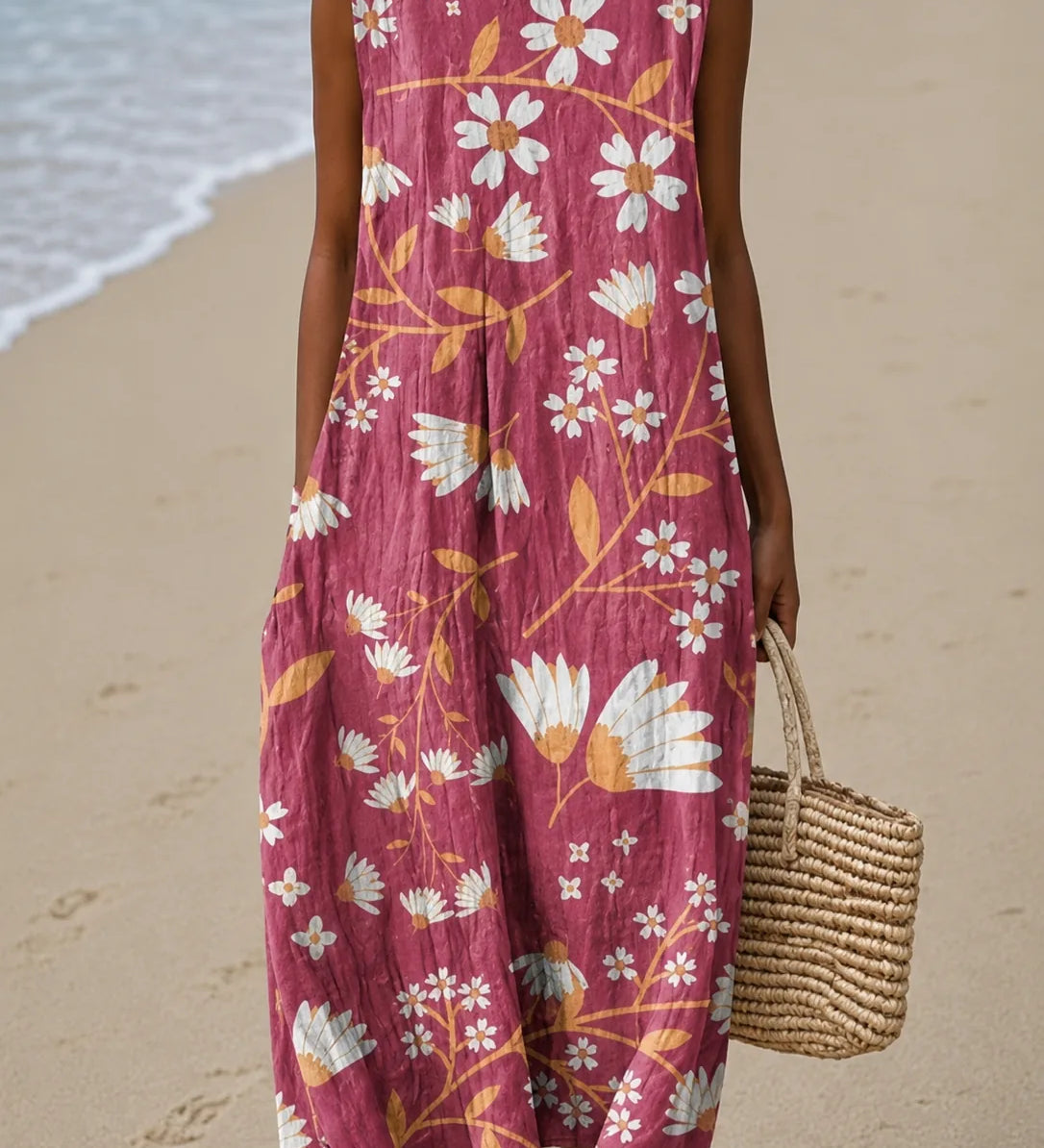 Charlotte | Hihaton kuviollinen midimekko