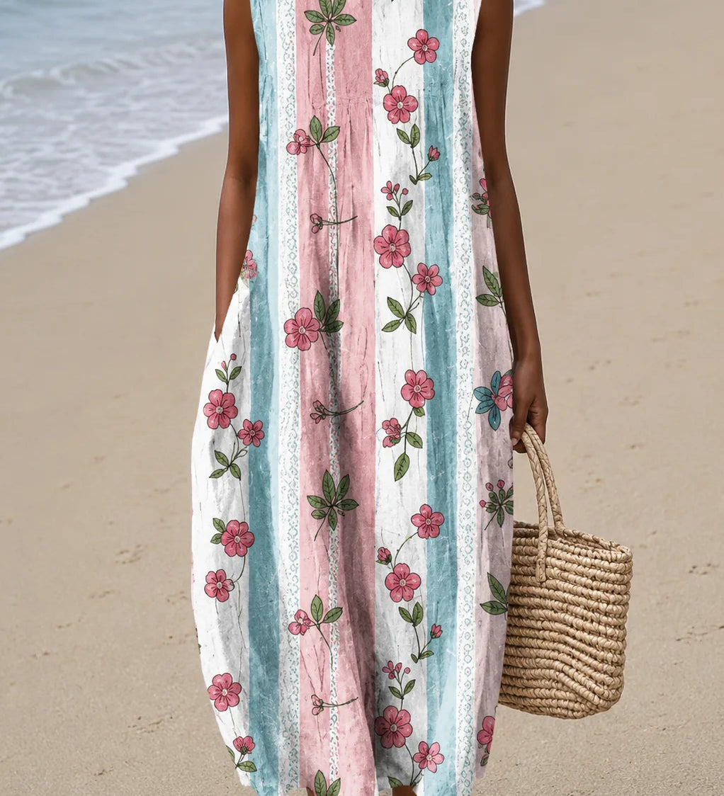 Anna | Hihaton kuviollinen midimekko