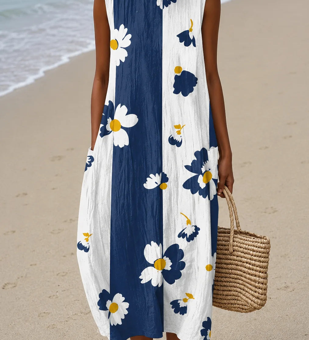 Nora | Hihaton kuviollinen midimekko