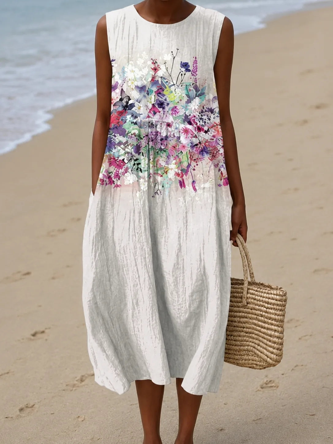Penelope | Hihaton kuviollinen midimekko