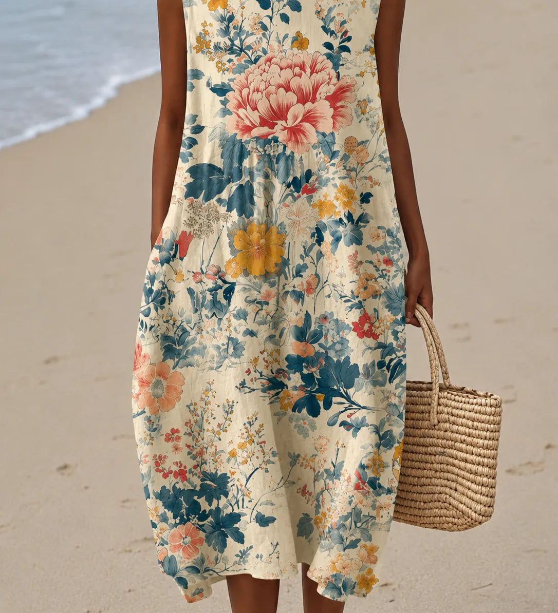 Claire | Hihaton kuviollinen midimekko