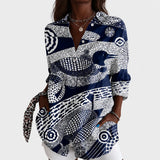 Nzinga | Rannikon mosaiikkiprinttipusero