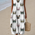 Brooklyn | Hihaton kuviollinen midimekko