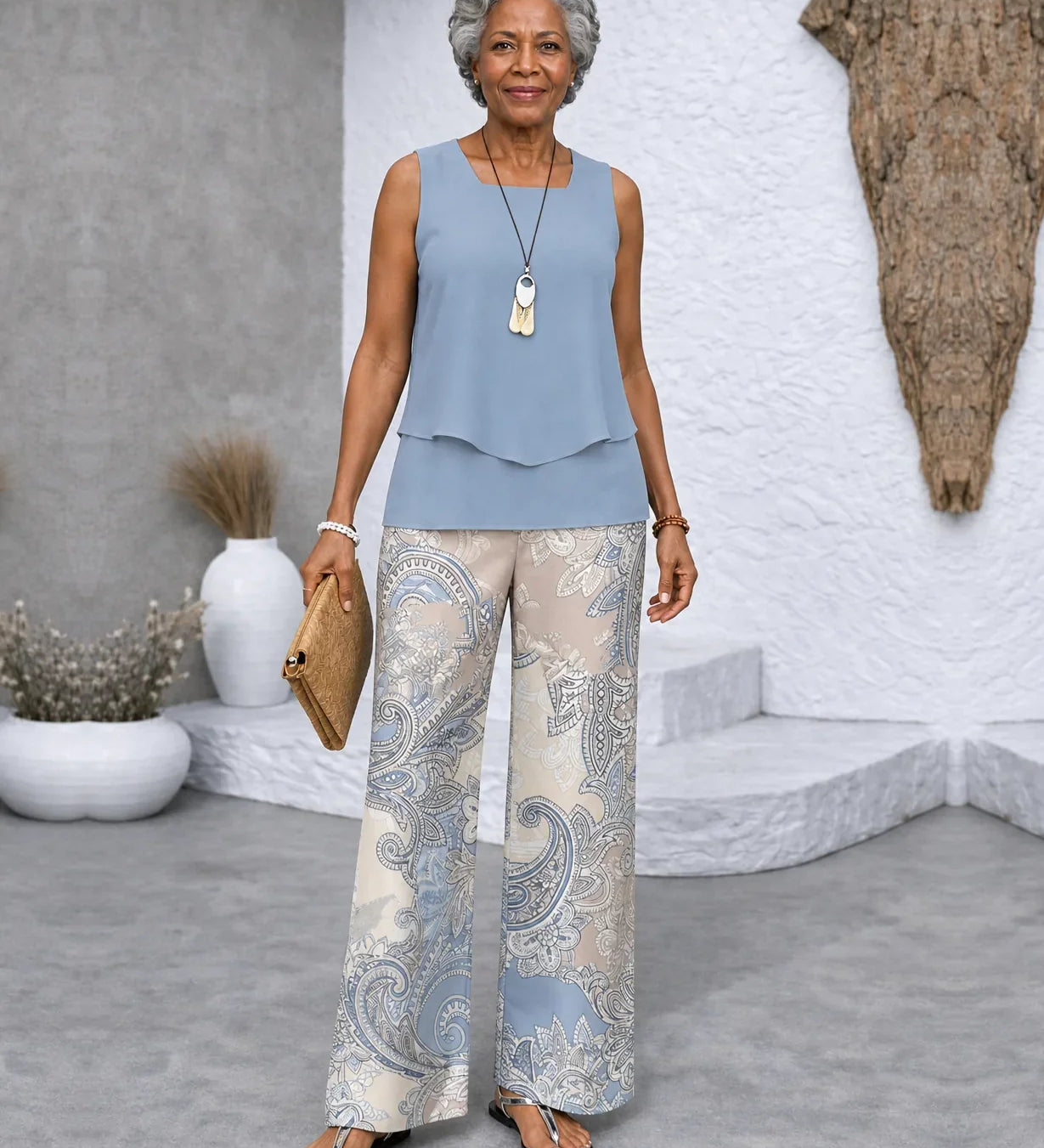 Nia | Merellinen paisley-asu