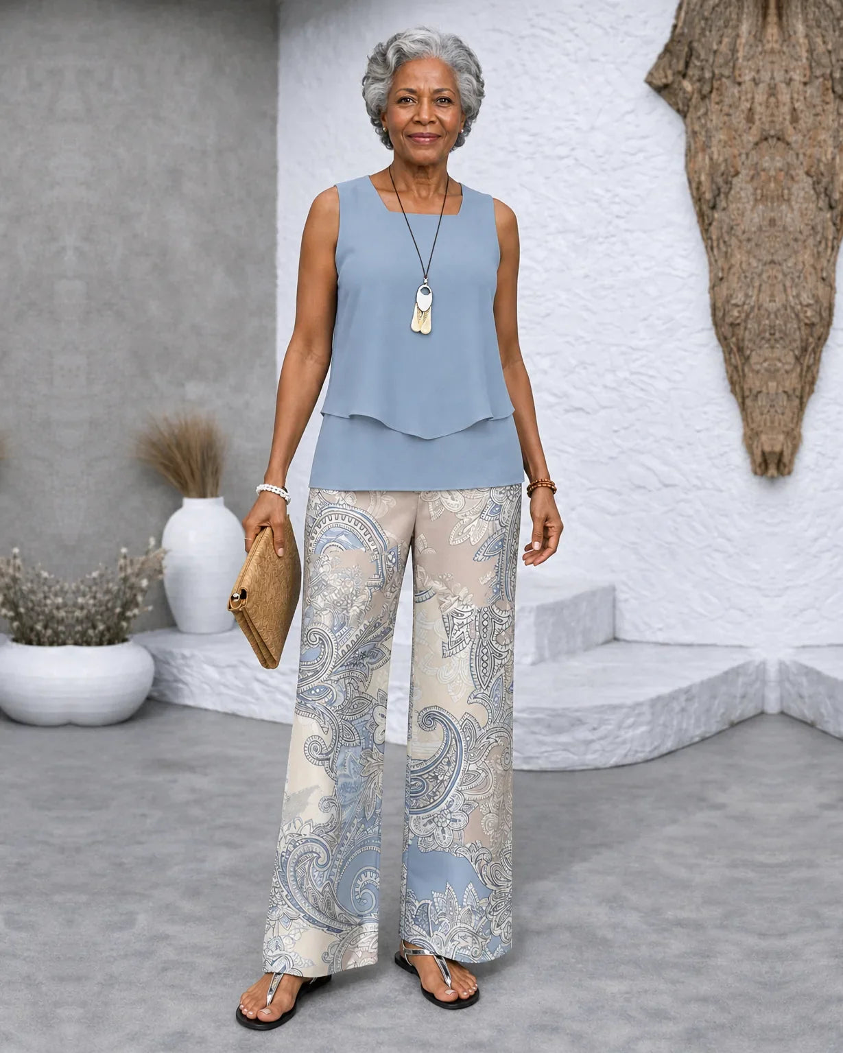 Nia | Merellinen paisley-asu