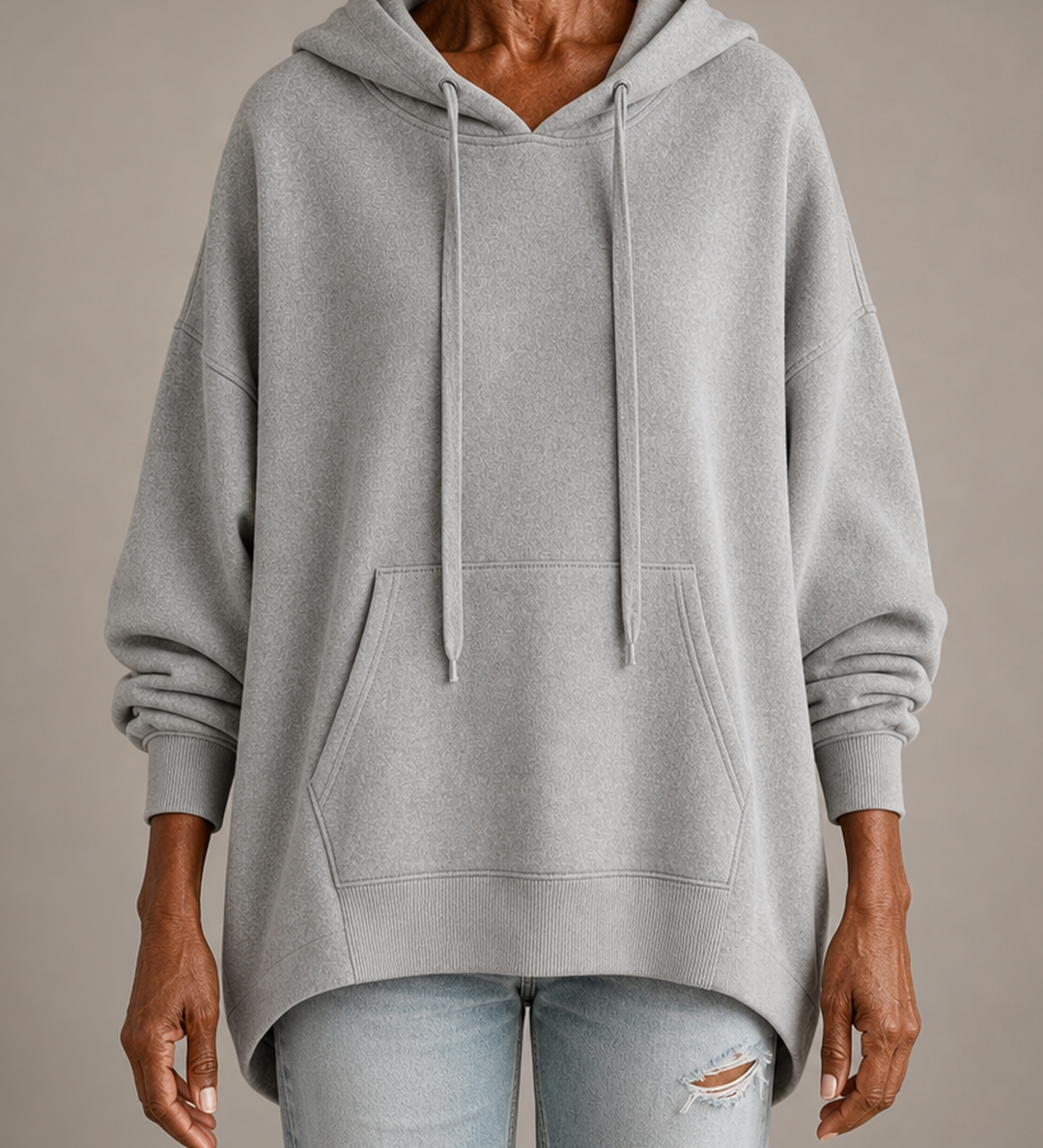 Teresa | Vaaleanharmaa neule