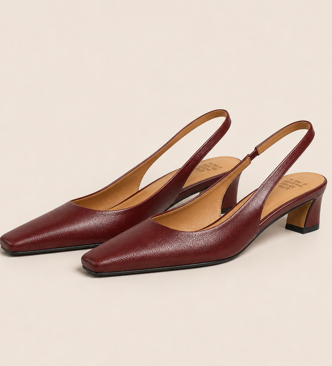 Olympia | Aidot nahkaiset slingback-kengät