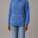 Maggie | Pintakuvioitu fleece-huppareitakki