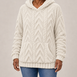 Maggie | Pintakuvioitu fleece-huppareitakki
