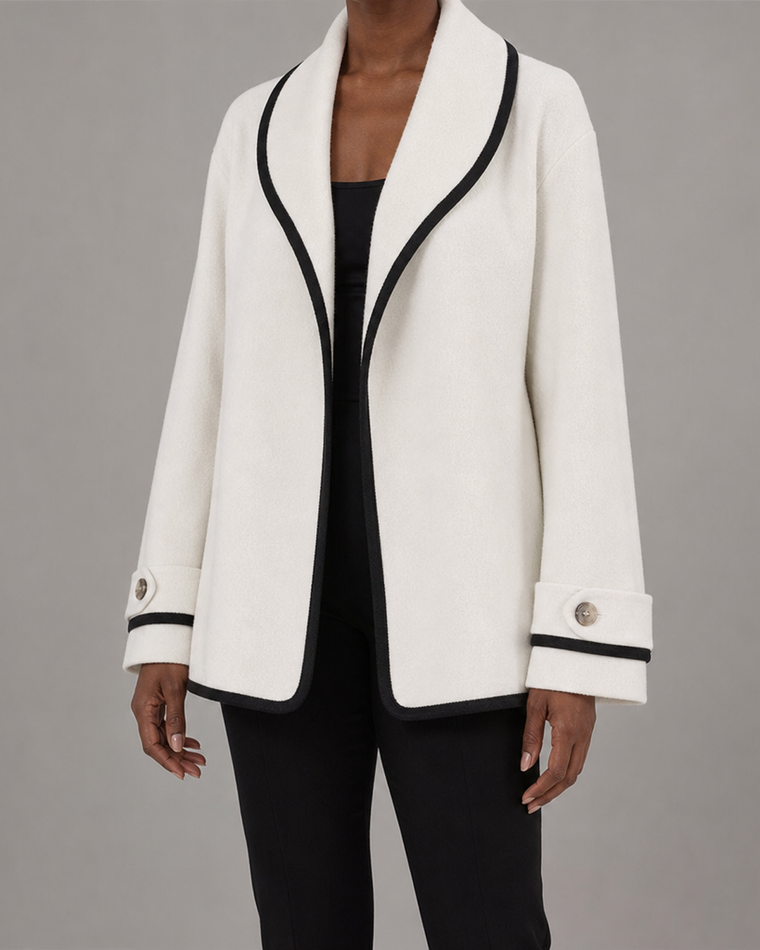 Celeste | Väljä takki kontrastireunuksella