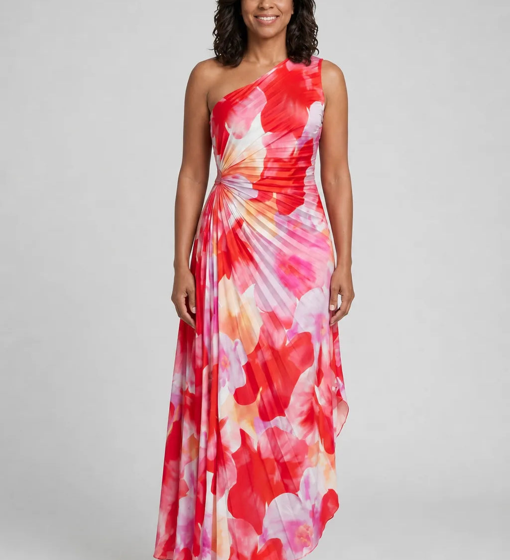 Taya | Yksiolkainen midimekko laskostetulla yläosalla